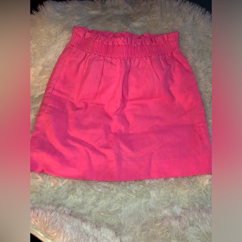 J. Crew Bright Pink Mini Skirt